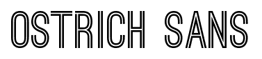 Ostrich Sans font